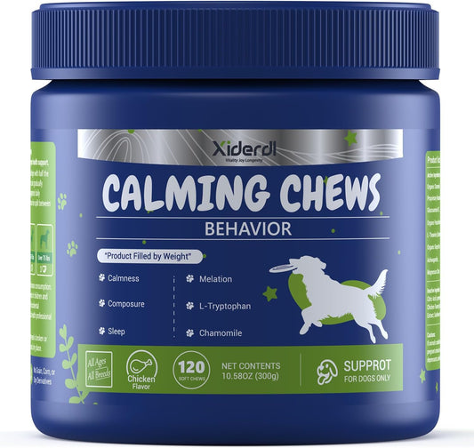 Xiderdl Calming Chews for dogs product bottle